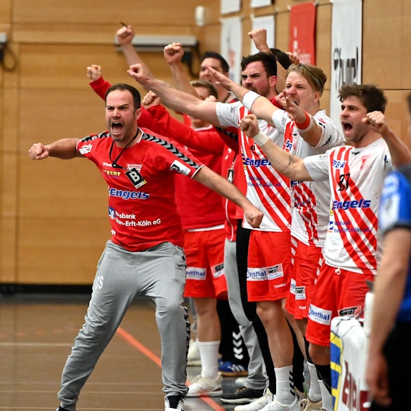 10.02.2023, Handball-Longericher SC Köln-HSG Krefeld
links: TR: Christian Stark (Longerich)
Foto: Uli Herhaus