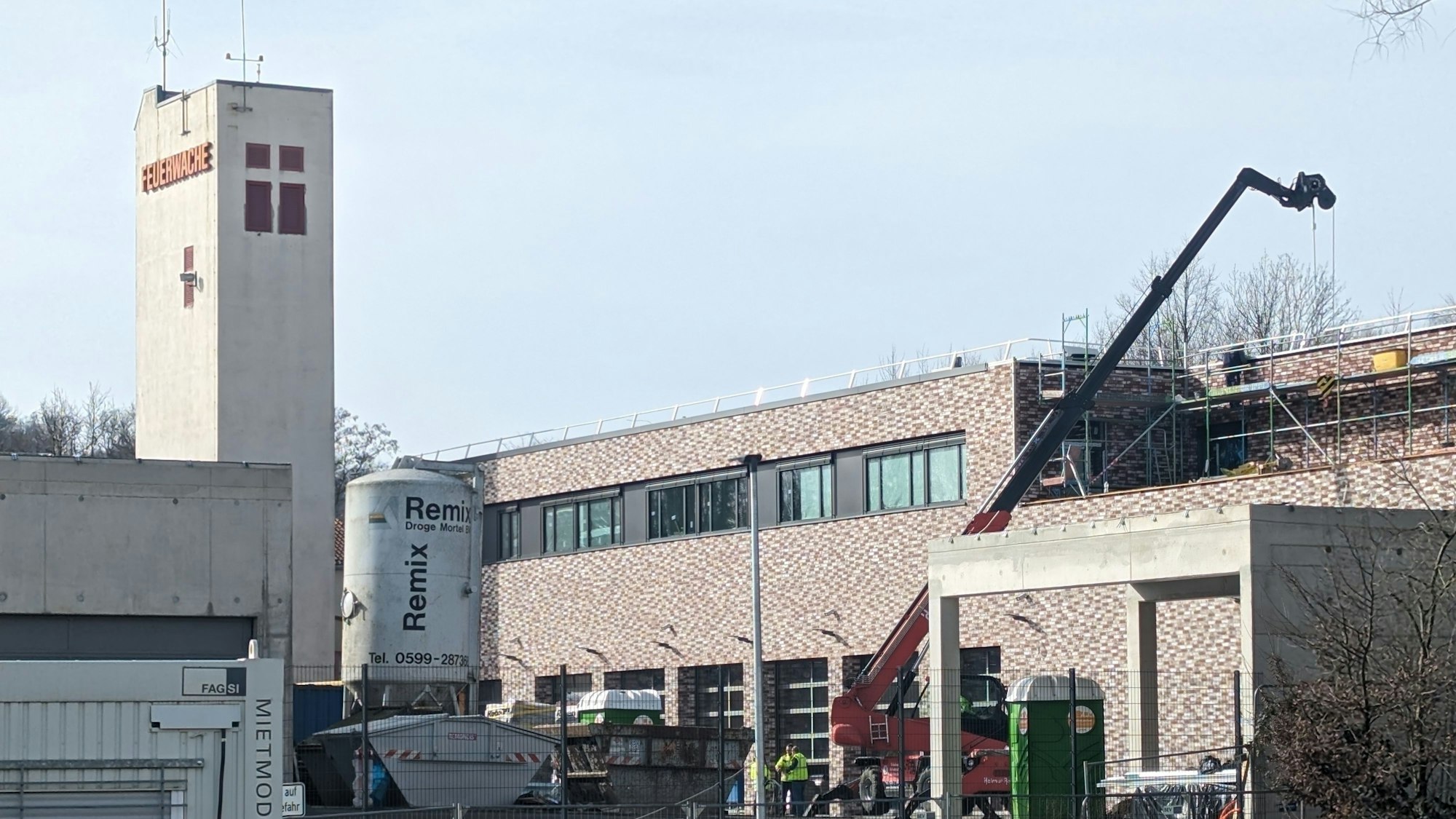 Bauarbeiten Feuerwache in Hürth