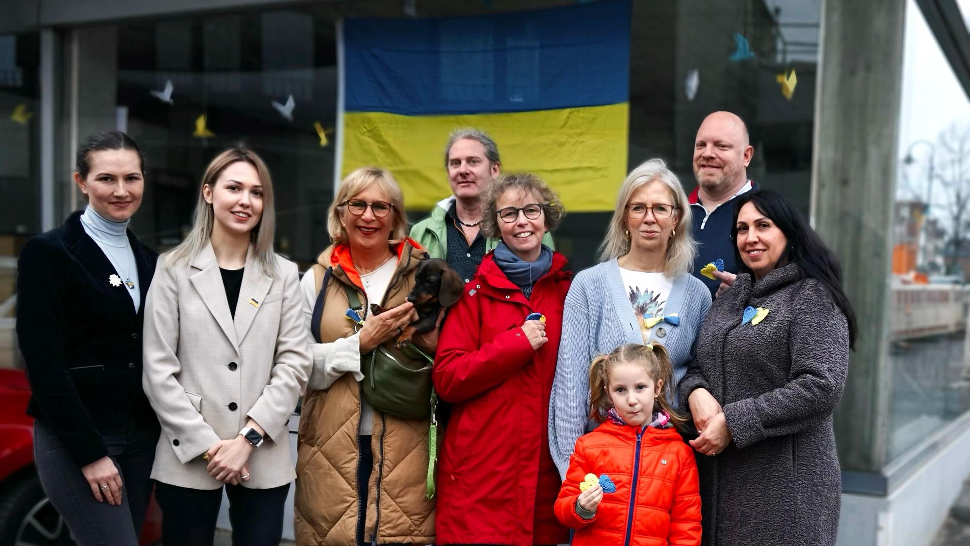 Die Erftstädter Gruppe des Blau-Gelben Kreuzes.