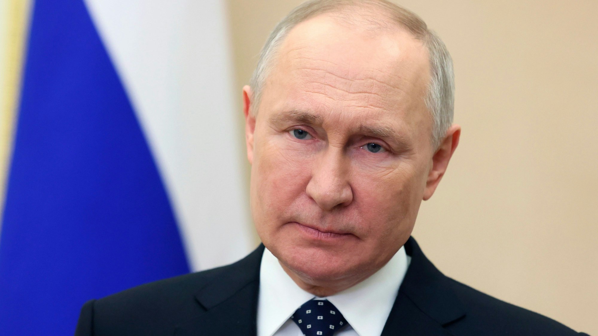 Es ist der russische Präsident zu sehen.