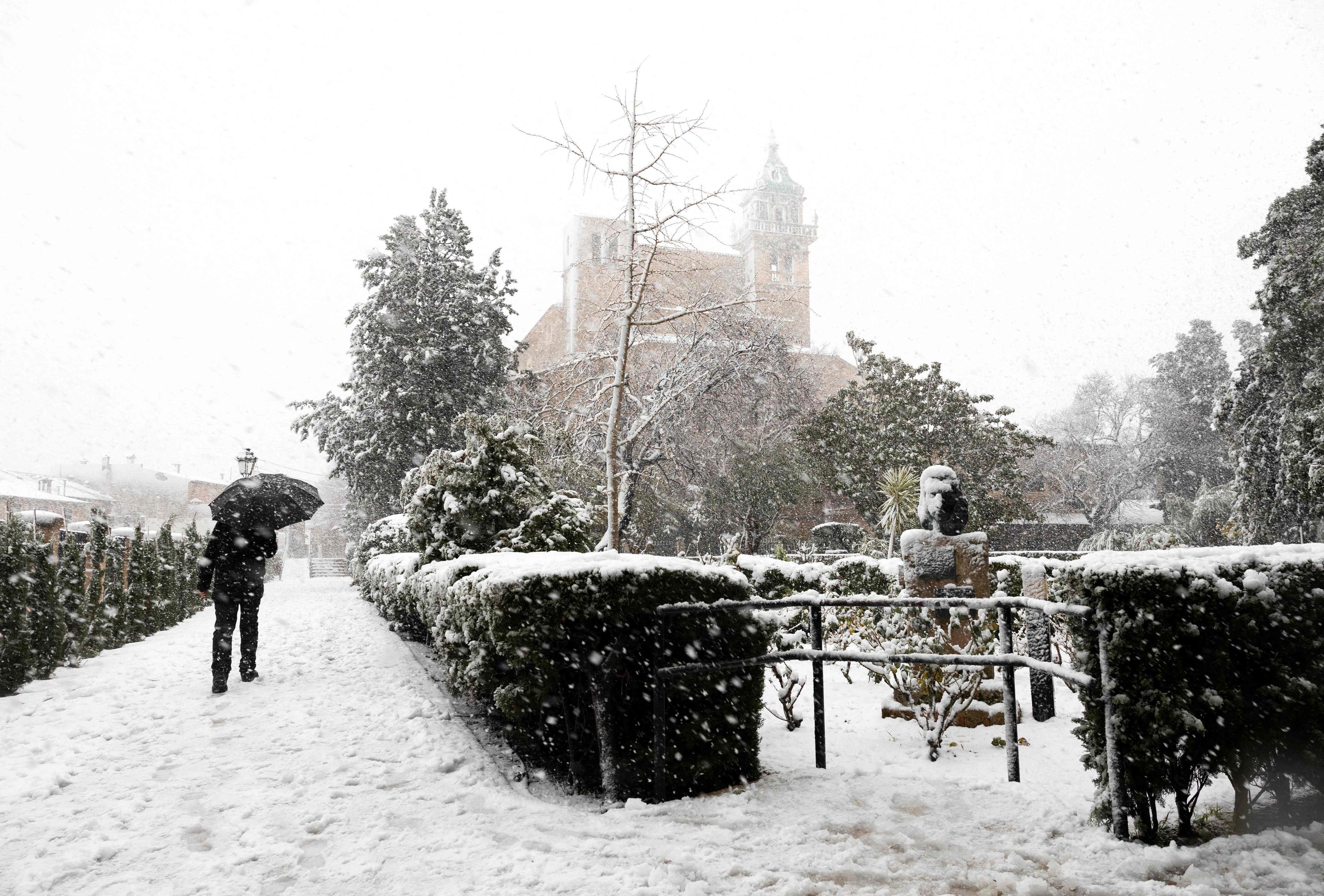 Schnee in Valdemossa auf Mallorca