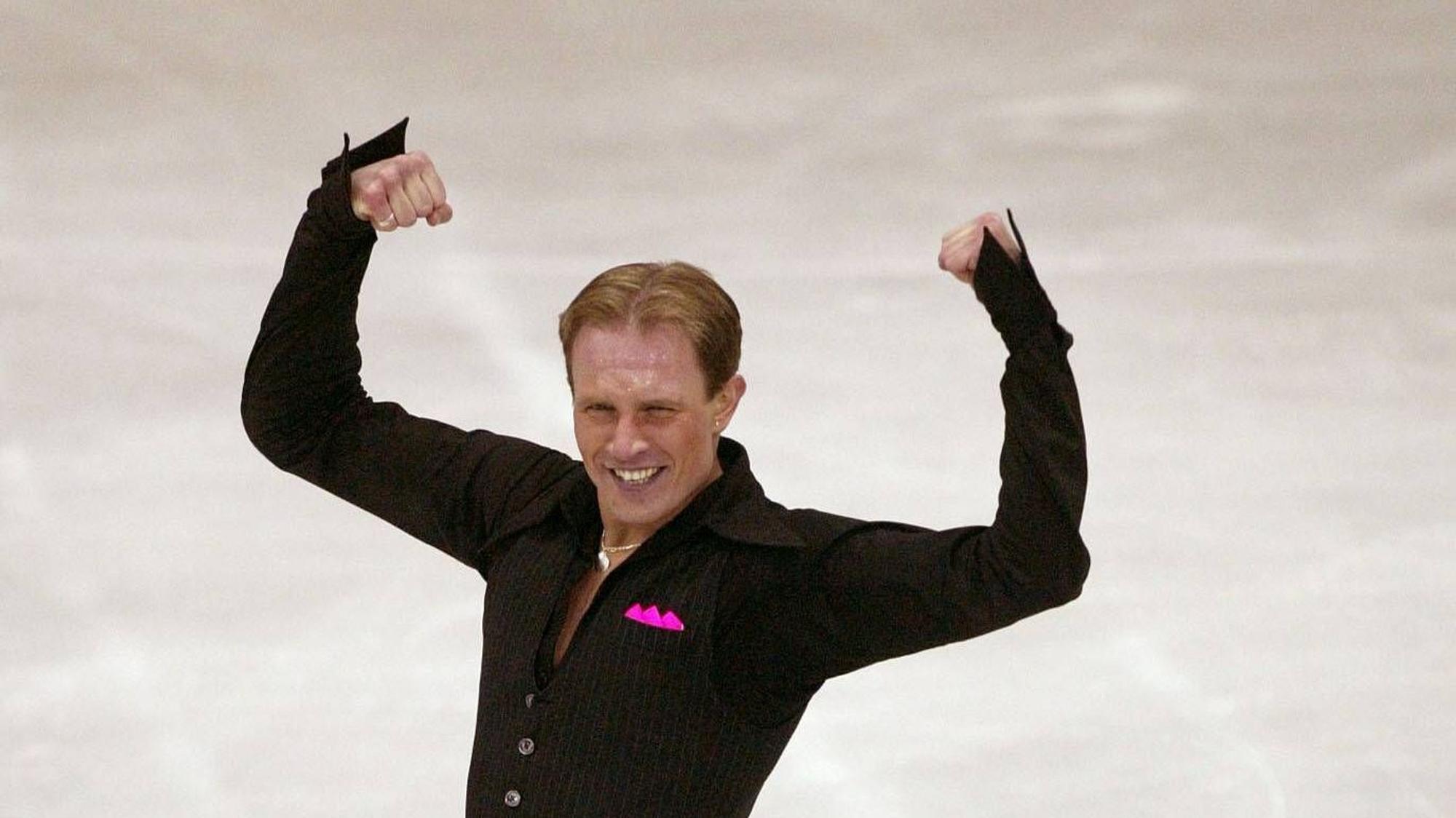 Roman Kostomarov zusammen mit Tatiana Navka bei der WM 2004.