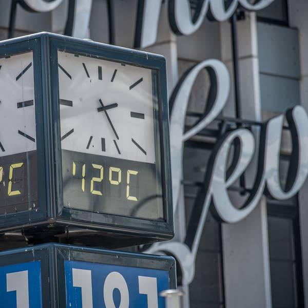 Hitze in der Leverkusener City, 42°
