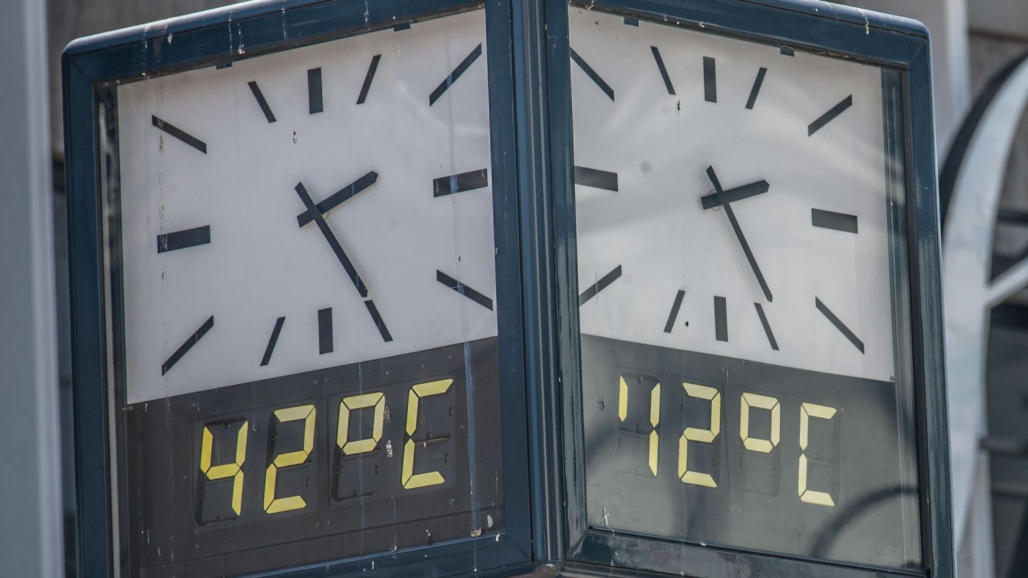 Hitze in der Leverkusener City, 42°