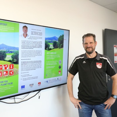 Konzept des Projekts Sportout des TuS 05 Oberpleis auf einem Bildschirm