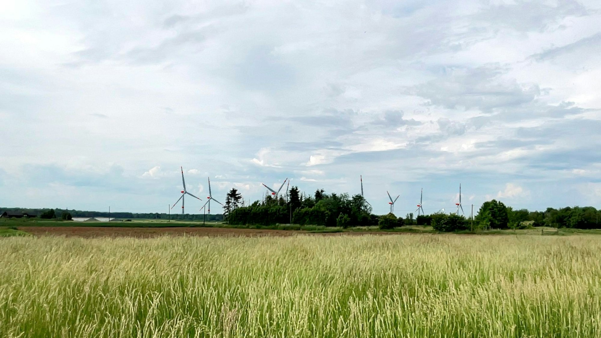 Hemmerich Heerweg in Richtung Ville So sahen Windräder auf dem Ville-Rücken in einer Visualisierung aus, die die Stadt Bornheim anlässlich einer Rundtour im Mai 2022 anfertigte.