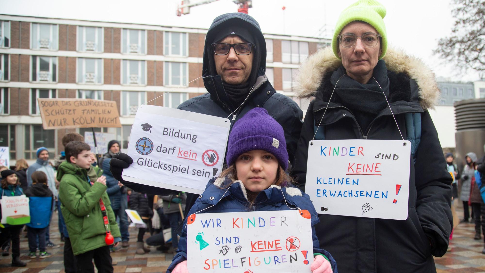 Mit der ganzen Familie zur Demo.