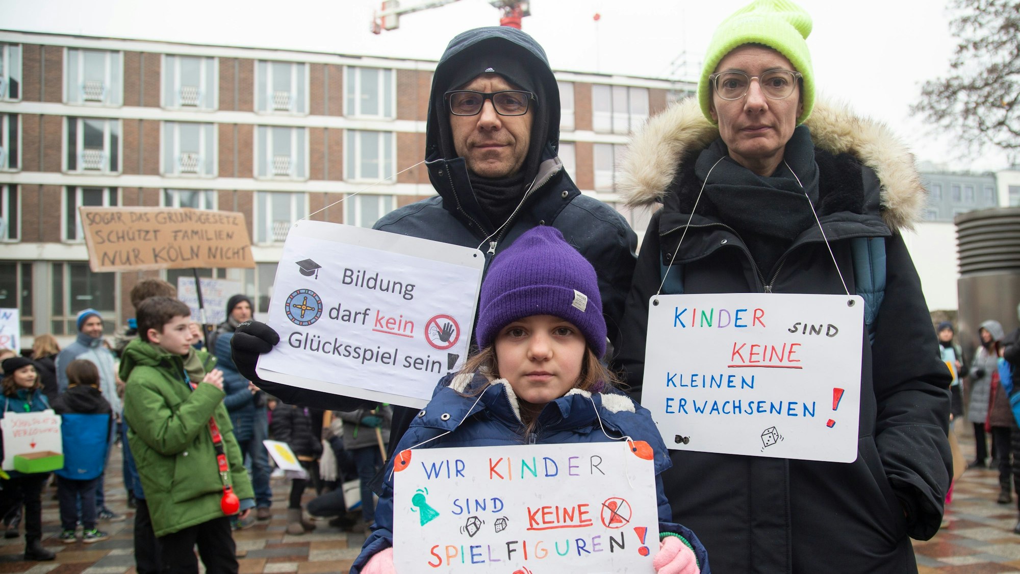 Mit der ganzen Familie zur Demo.