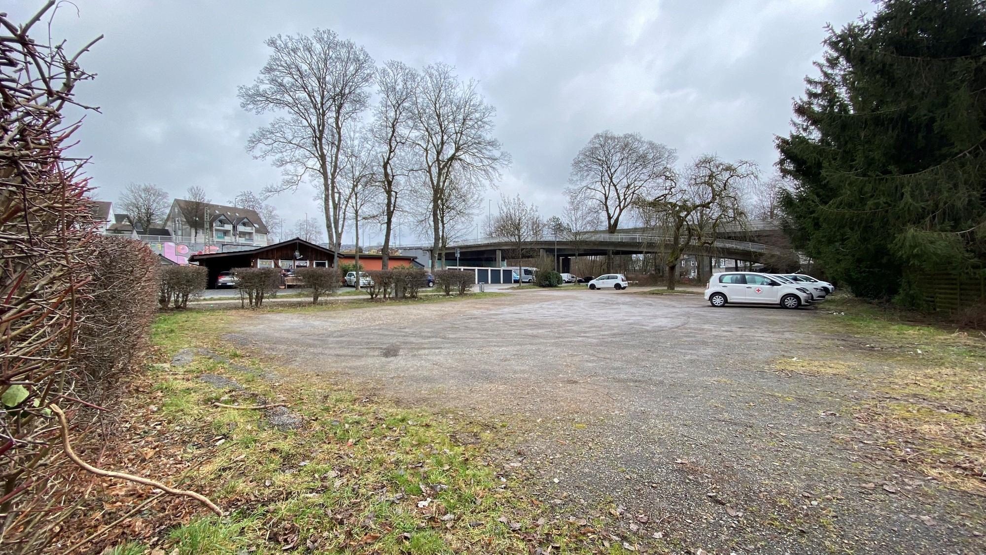 Parkplatz an der Bahnstraße in Wipperfürth.