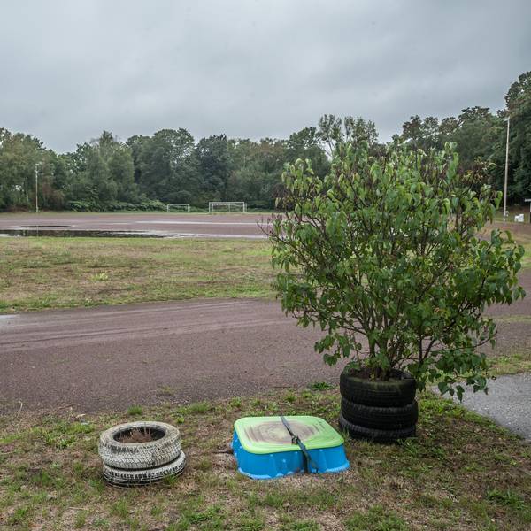 Der Aschenplatz des ESV Opladen ist die Spielstätte des BV Wiesdorf.