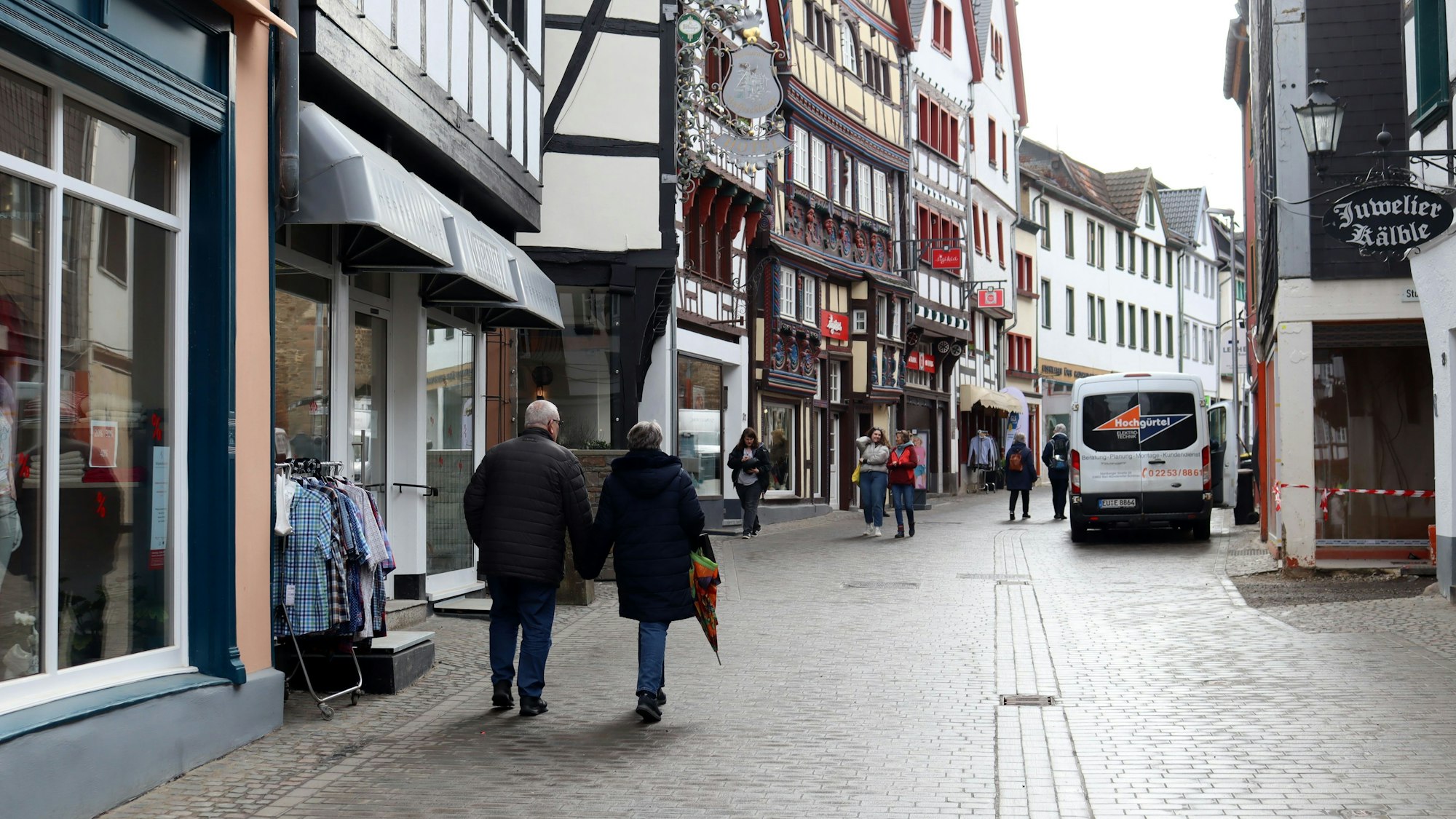 Die Orchheimer Straße in Bad Münstereifel.