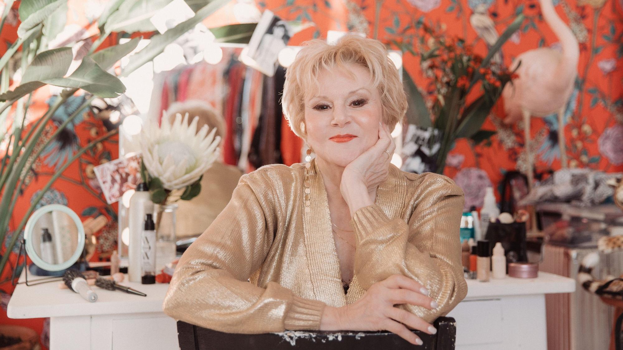 Sängerin Peggy March bei einem Fototermin.