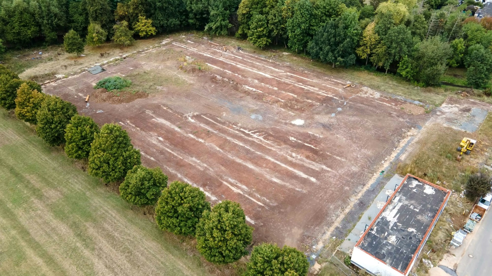 Der Roitzheimer Sportplatz ist seit der Flut nicht mehr zu erkennen.