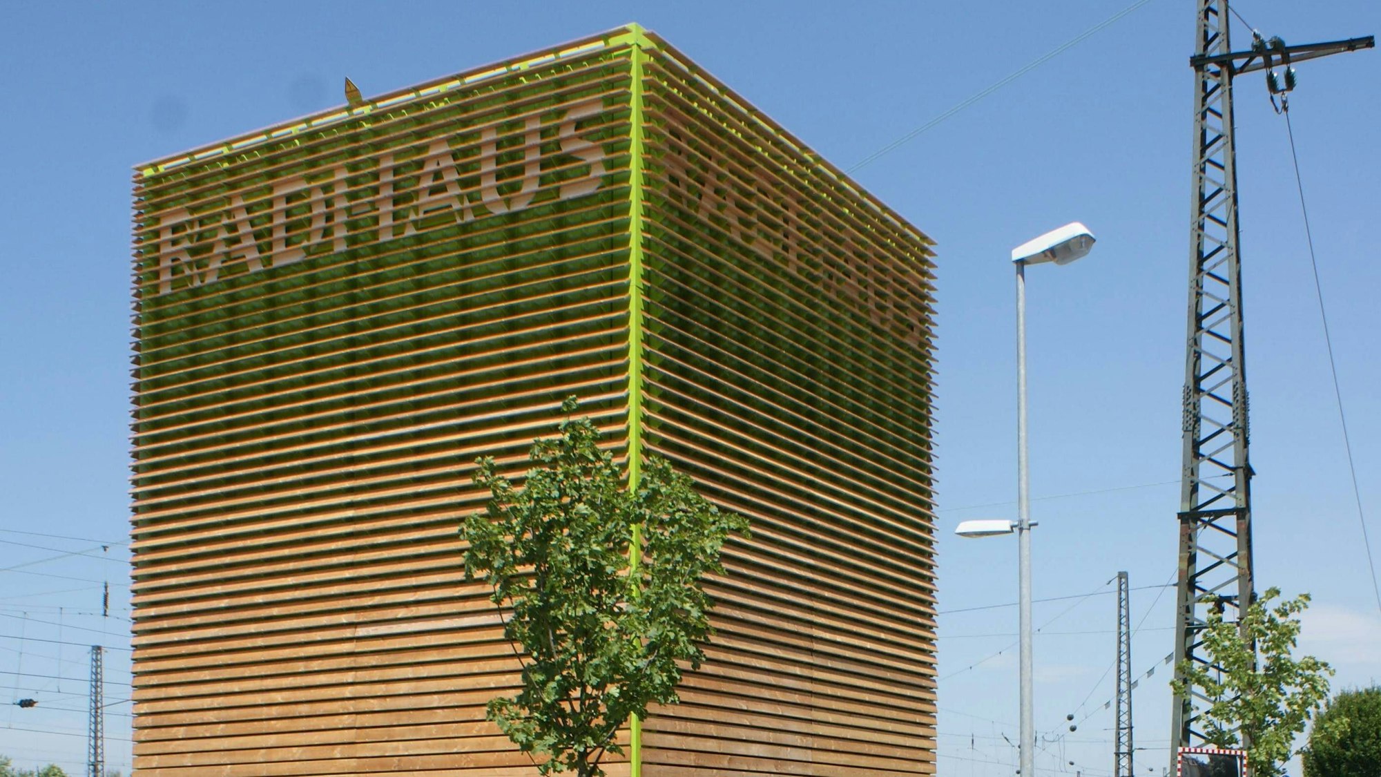 Der Bike Tower in Offenburg.
