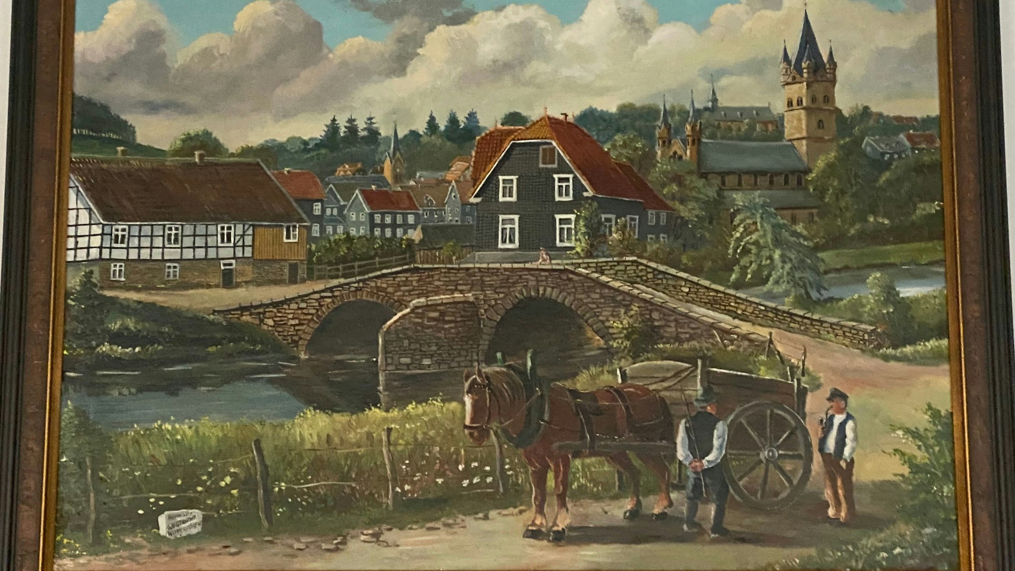 Ein Gemälde von Hermann Wegerhoff.