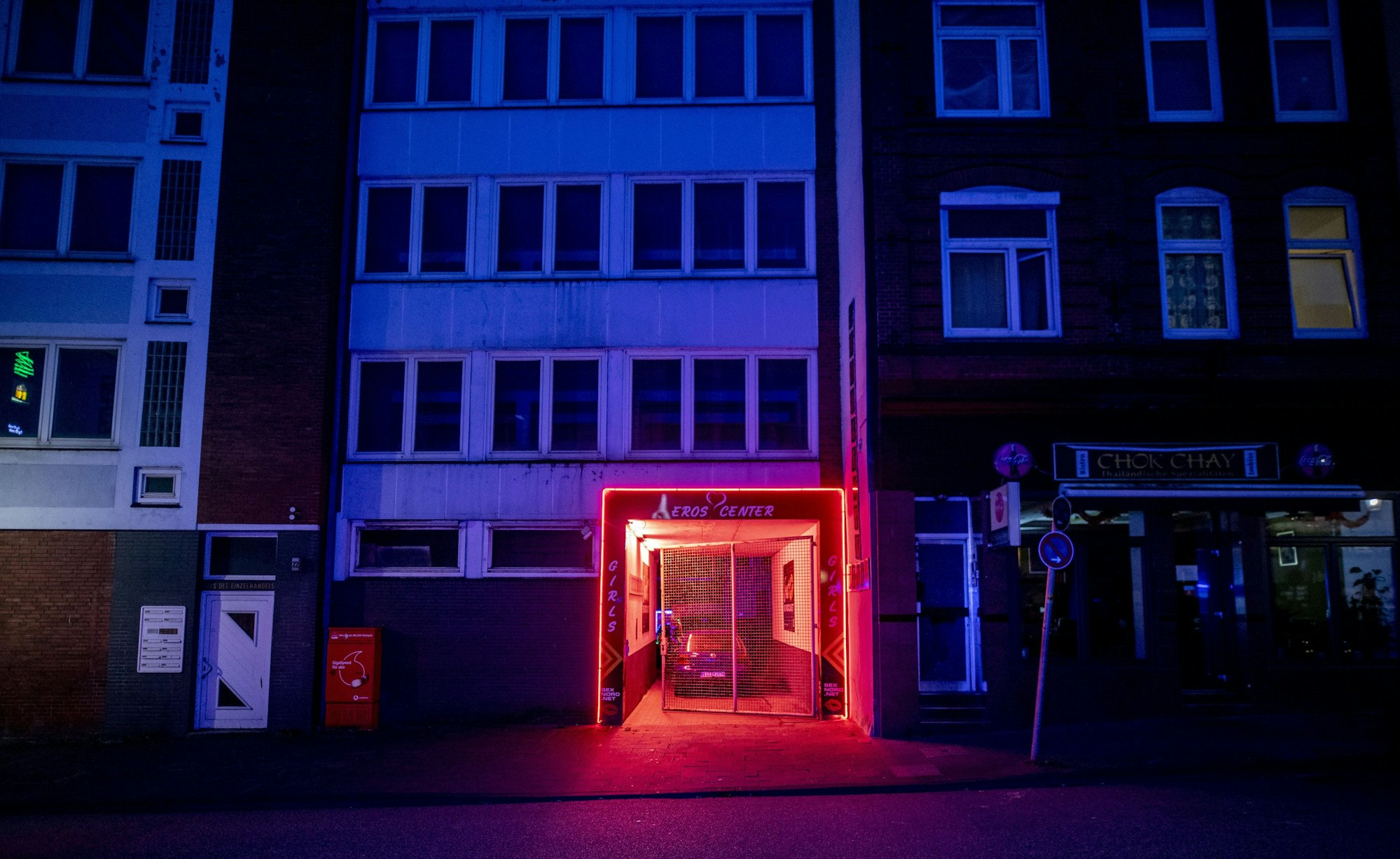 Der Eingang zu einem Eros-Center (Symbolbild).