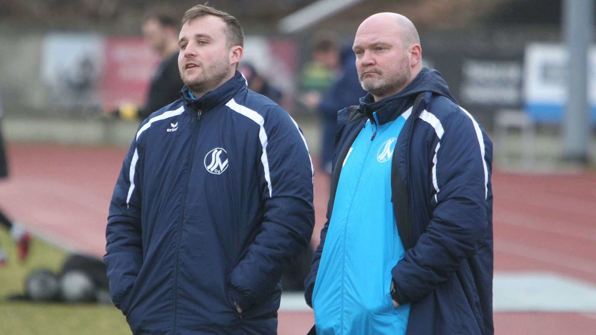 Trainer Alexander Voigt (rechts) und sein Assistent Daniel Jamann