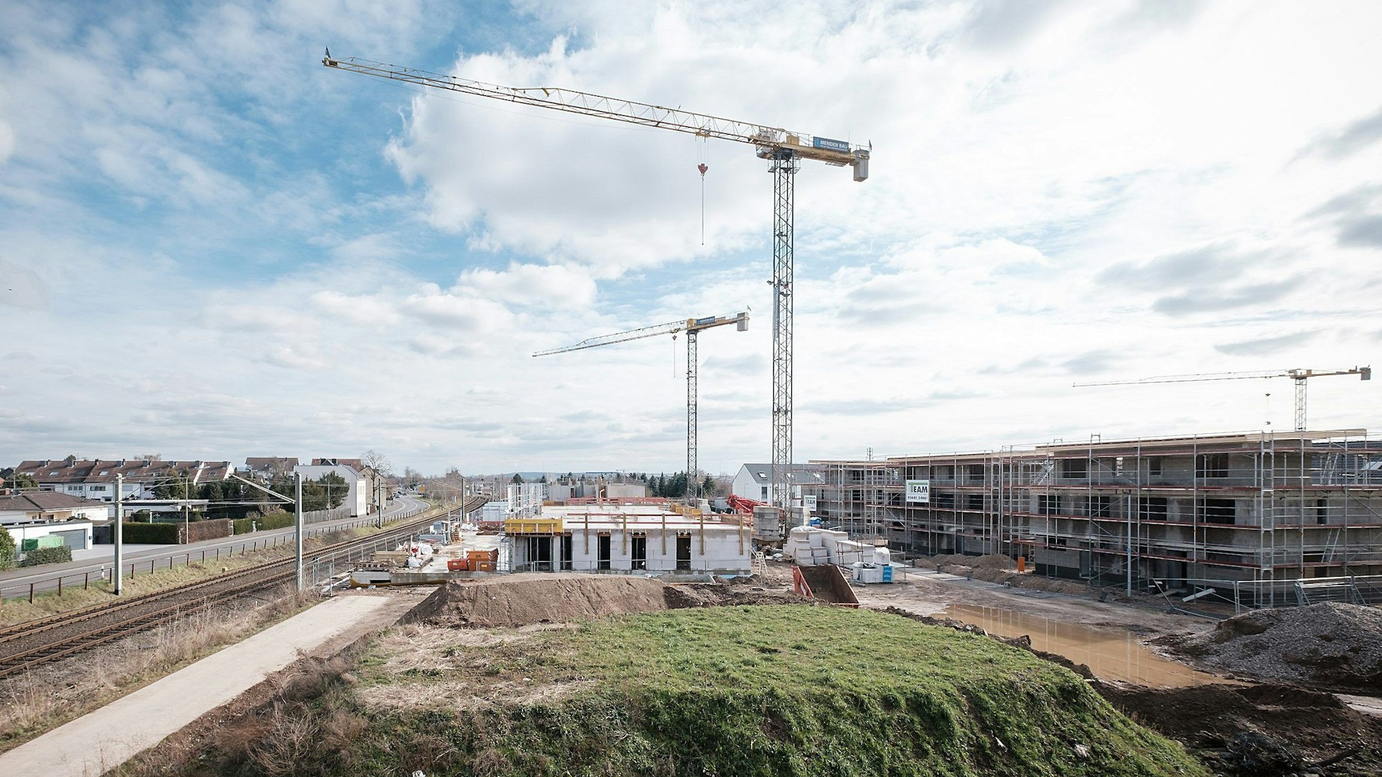 Neubaugebiet Hersel; Rand des Neubaugebietes zur Linie 16; Foto: Martin Magunia; alle Rechte vorbehalten