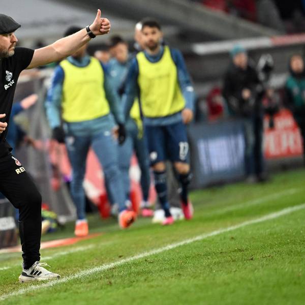 10.03.2023, Nordrhein-Westfalen, Köln: Fußball: Bundesliga, 1. FC Köln - VfL Bochum, 24. Spieltag, im RheinEnergieStadion. Kölns Trainer Steffen Baumgart. (zu dpa: «Kölns Baumgart rätselt über Videobeweis-Einsatz») Foto: Federico Gambarini/dpa +++ dpa-Bildfunk +++