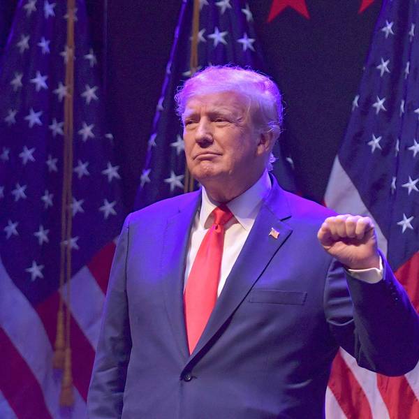 Der frühere US-Präsident Donald Trump bei einem Wahlkampfauftritt in Davenport