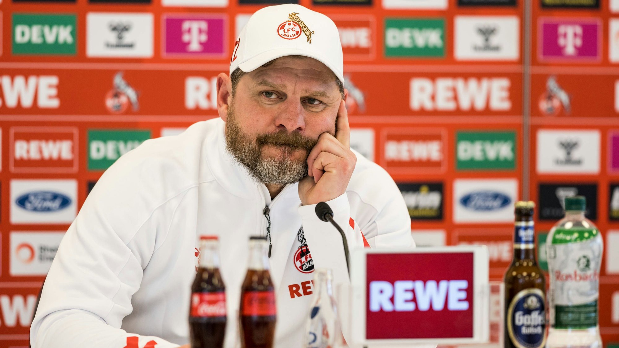 1. FC Koeln Pressekonferenz Steffen Baumgart Trainer 1. FC Koeln Pressekonferenz 1. FC Koeln Geissbockheim, 16.03.2023 *** 1 FC Koeln press conference Steffen Baumgart coach 1 FC Koeln press conference 1 FC Koeln Geissbockheim, 16 03 2023 Copyright: xBEAUTIFULxSPORTS/Wunderlx
