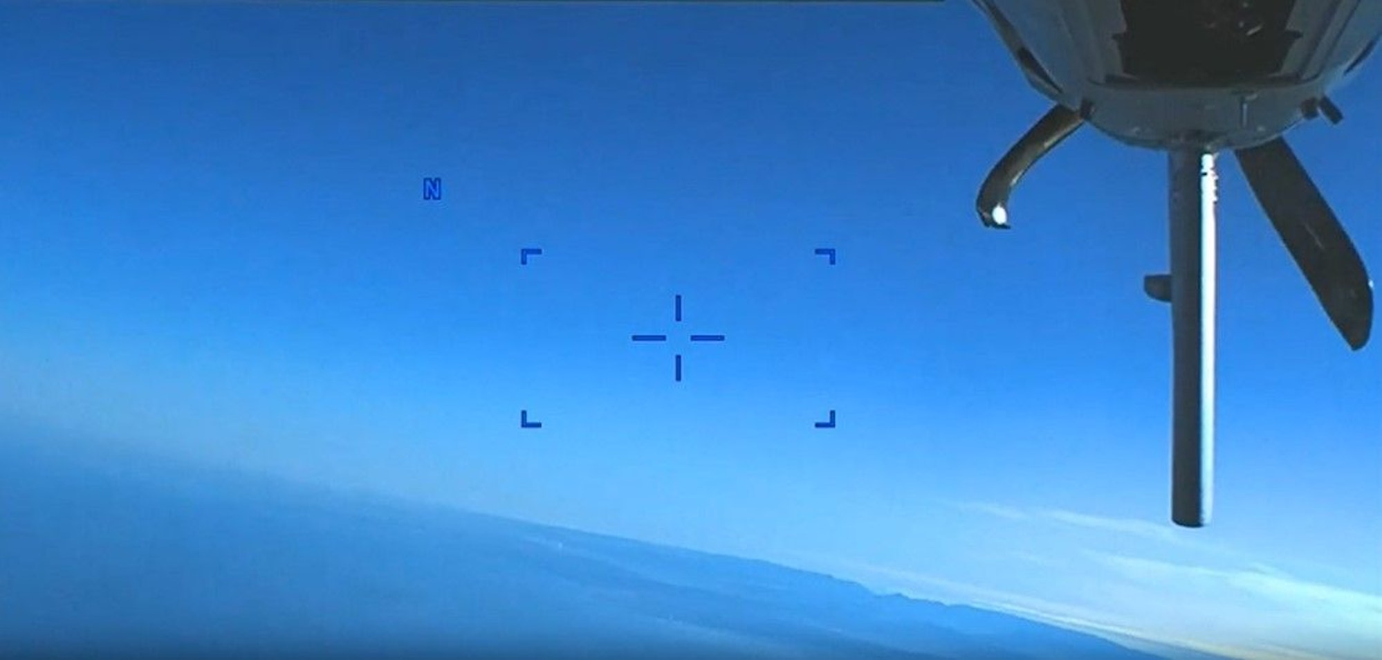 Beschädigter Propeller an US-Drohne