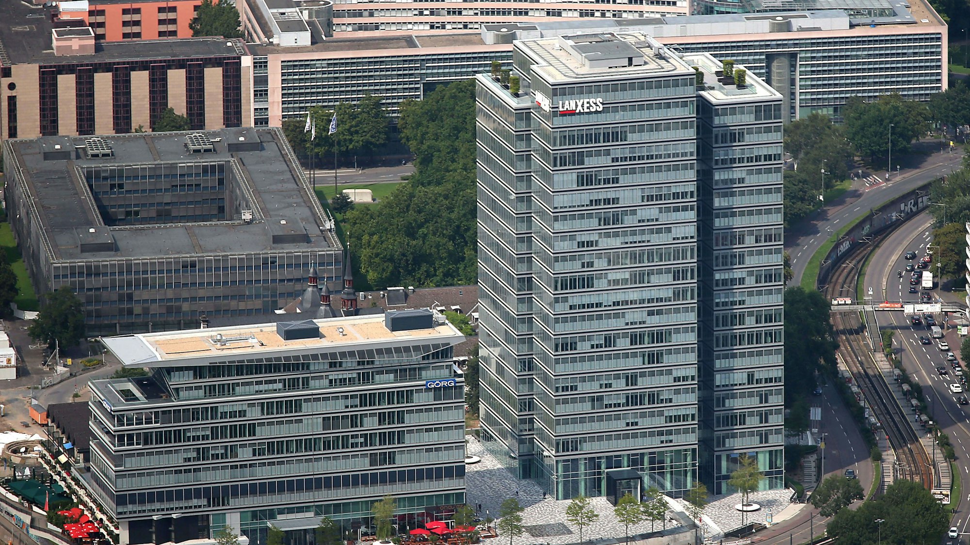 Der Sitz des Spezialchemie-Herstellers Lanxess in Köln-Deutz