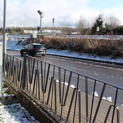 Ein Feinstaubmessgerät in Strempt.