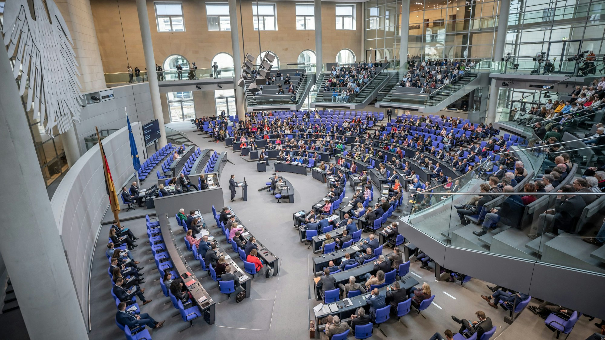 Blick in den Bundestag.