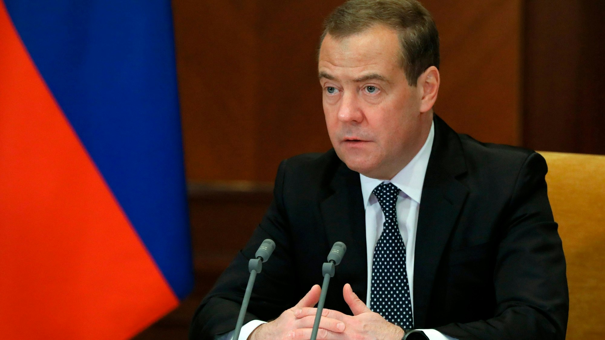 Dmitri Medwedew, stellvertretender Vorsitzender des russischen Sicherheitsrates, hat US-Senator Lindsey Graham als „amerikanischen Bastard“ bezeichnet. (Archivbild)