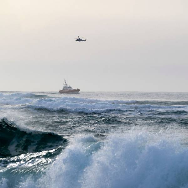 Rettungskräfte vor der italienischen Küste
