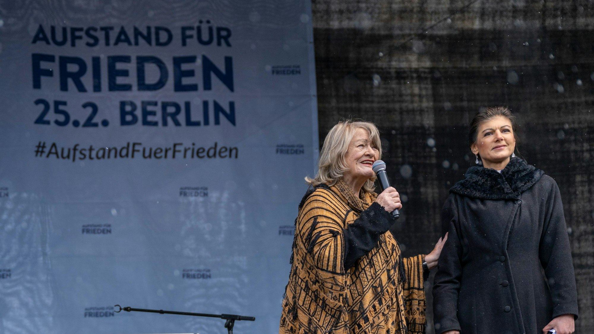 Linken-Politikerin Sahra Wagenknecht sorgte zuletzt vor allem mit einer „Friedensdemo“ in Berlin für Aufsehen, die sie zusammen mit Publizistin Alice Schwarzer organisiert hatte. (Archivbild)