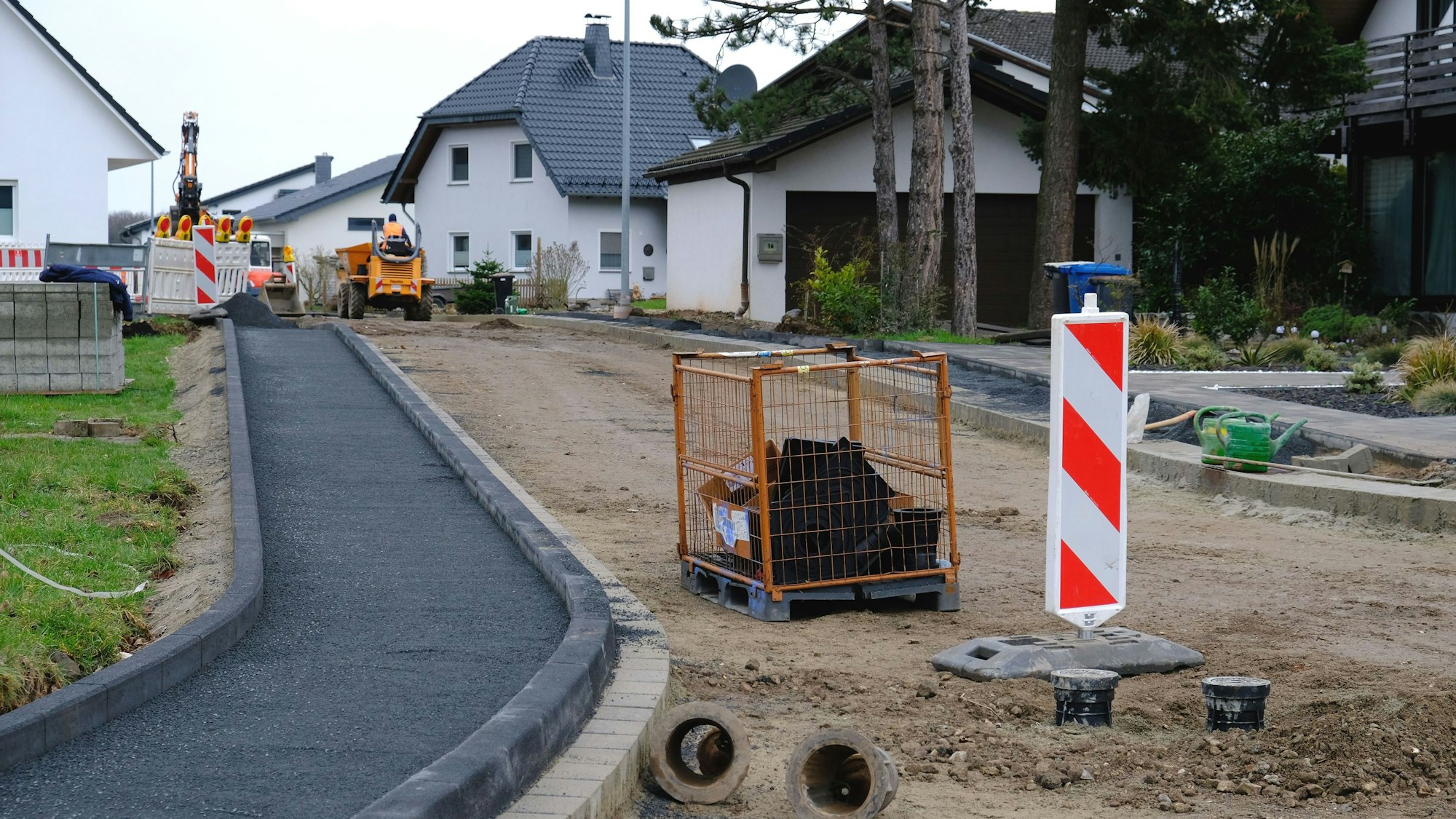 Die Straßen Betzelbend und Spitzbergweg in Weiler am Berg.