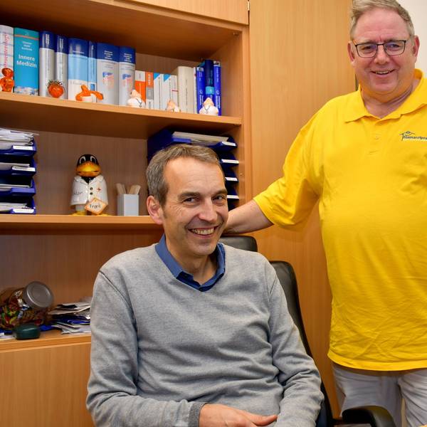 Neuer erster und zweiter Vorsitzender der Kassenärztlichen Vereinigung, Kreisstelle Euskirchen (v.r.): Frank Gummelt und Dr. Thomas Ackermann.