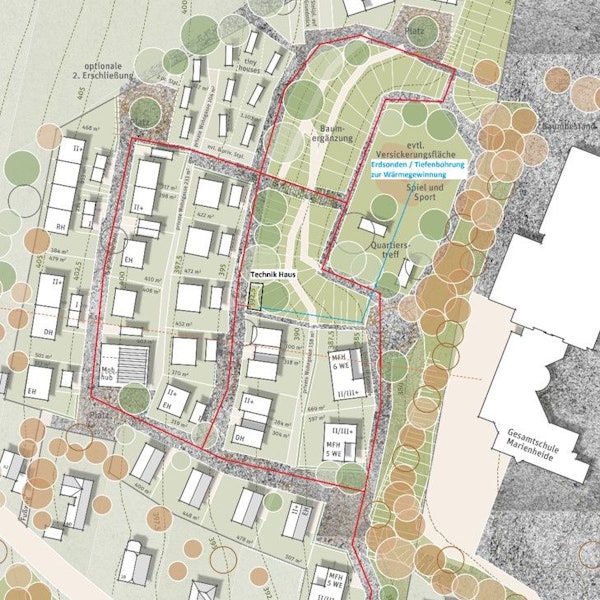 Eine Skizze der Siedlung Schöttlenberg.