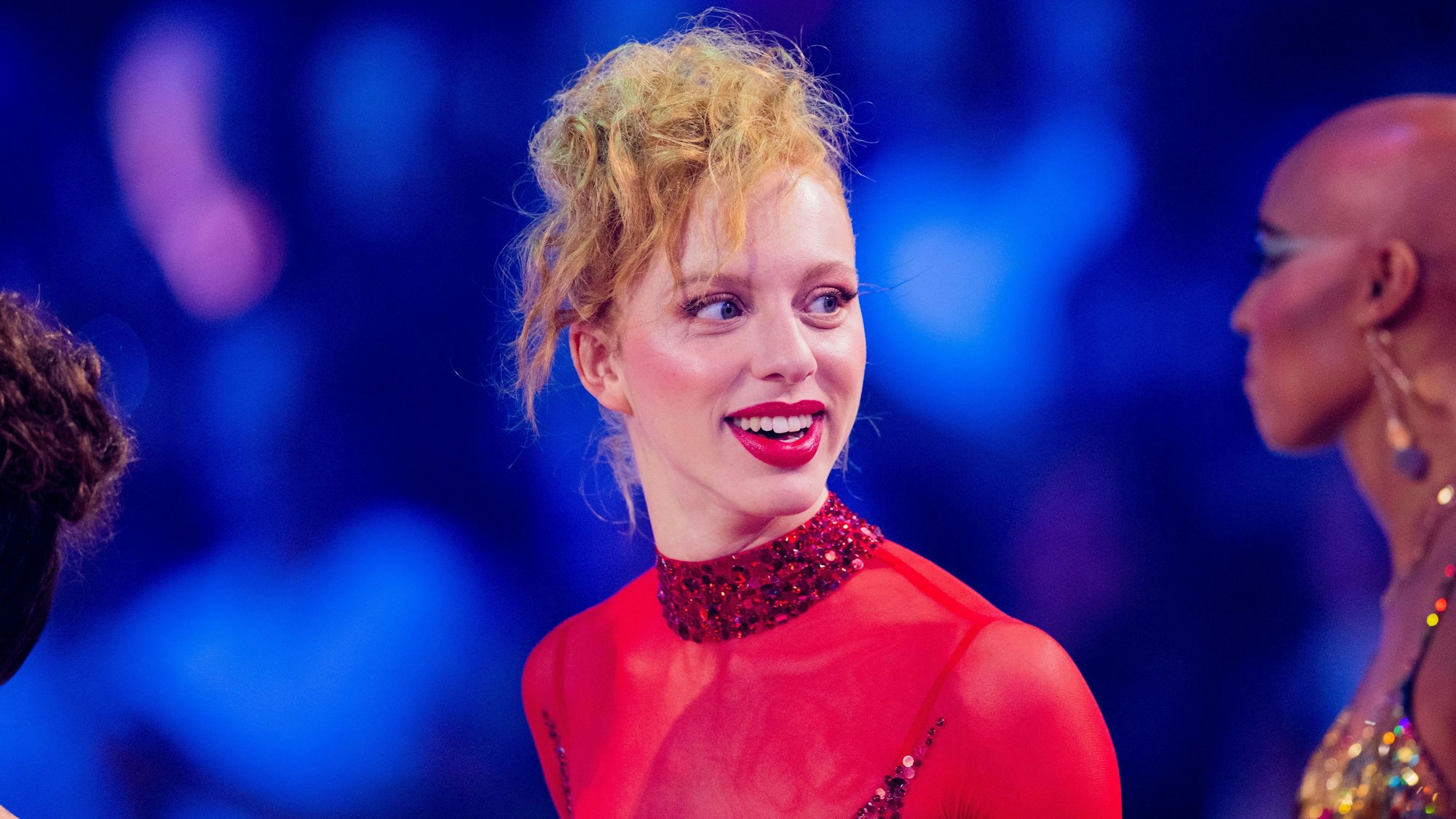 Anna Ermakova, Model, steht in der RTL-Tanzshow "Let's Dance" im Coloneum auf dem Parkett.