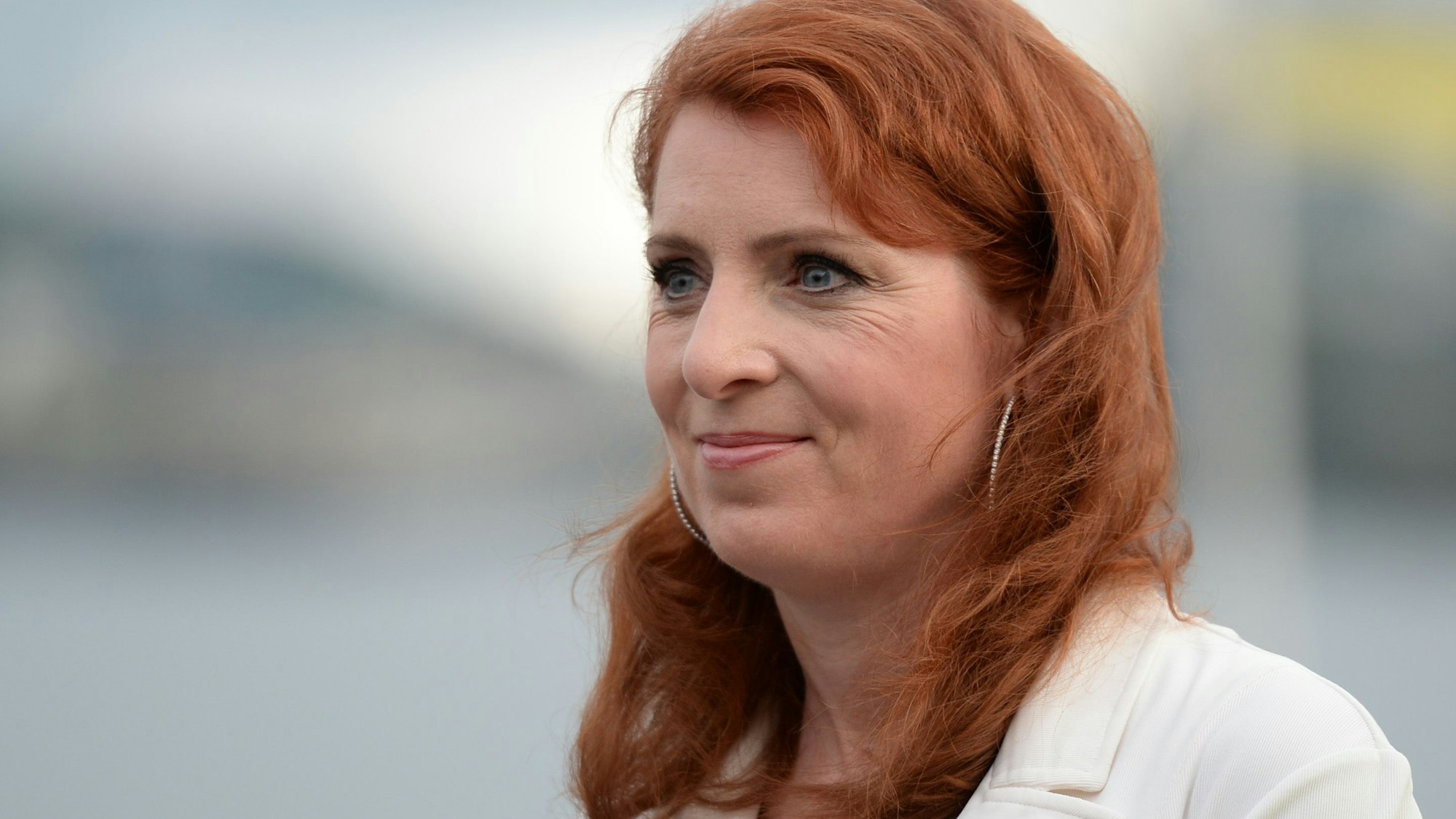 TV-Moderatorin Monica Lierhaus in Hamburg am Rande des Sommerfestes des Olympia-Team Hamburg für die Sommerspiele in Brasilien 2016.