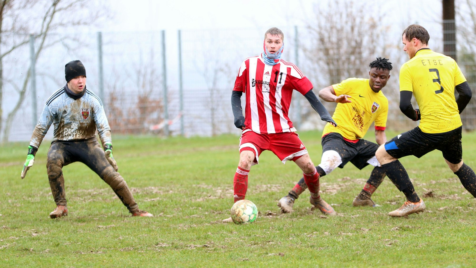 Zweifacher Torschütze für Dreiborn in der Schlammschlacht gegen den ETSC war Rico Wolter.
