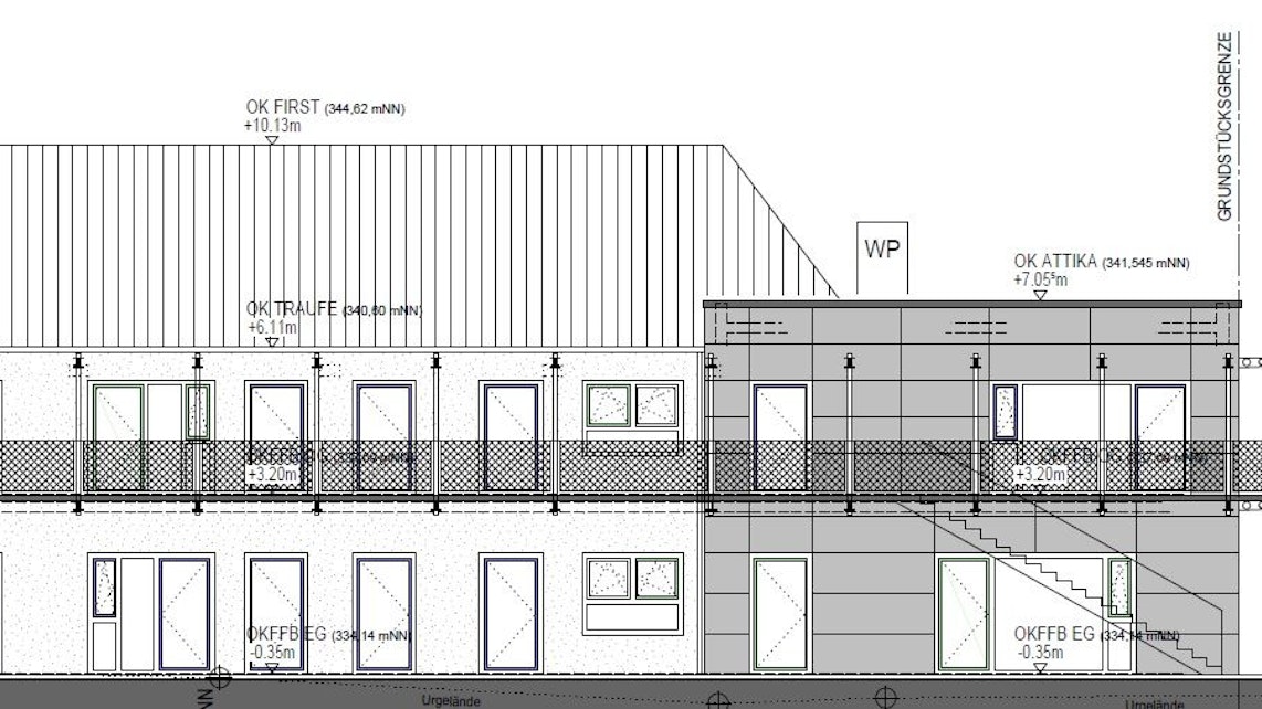 Zeichnung des Neubaus der Kita Gemünd im alten Kino.