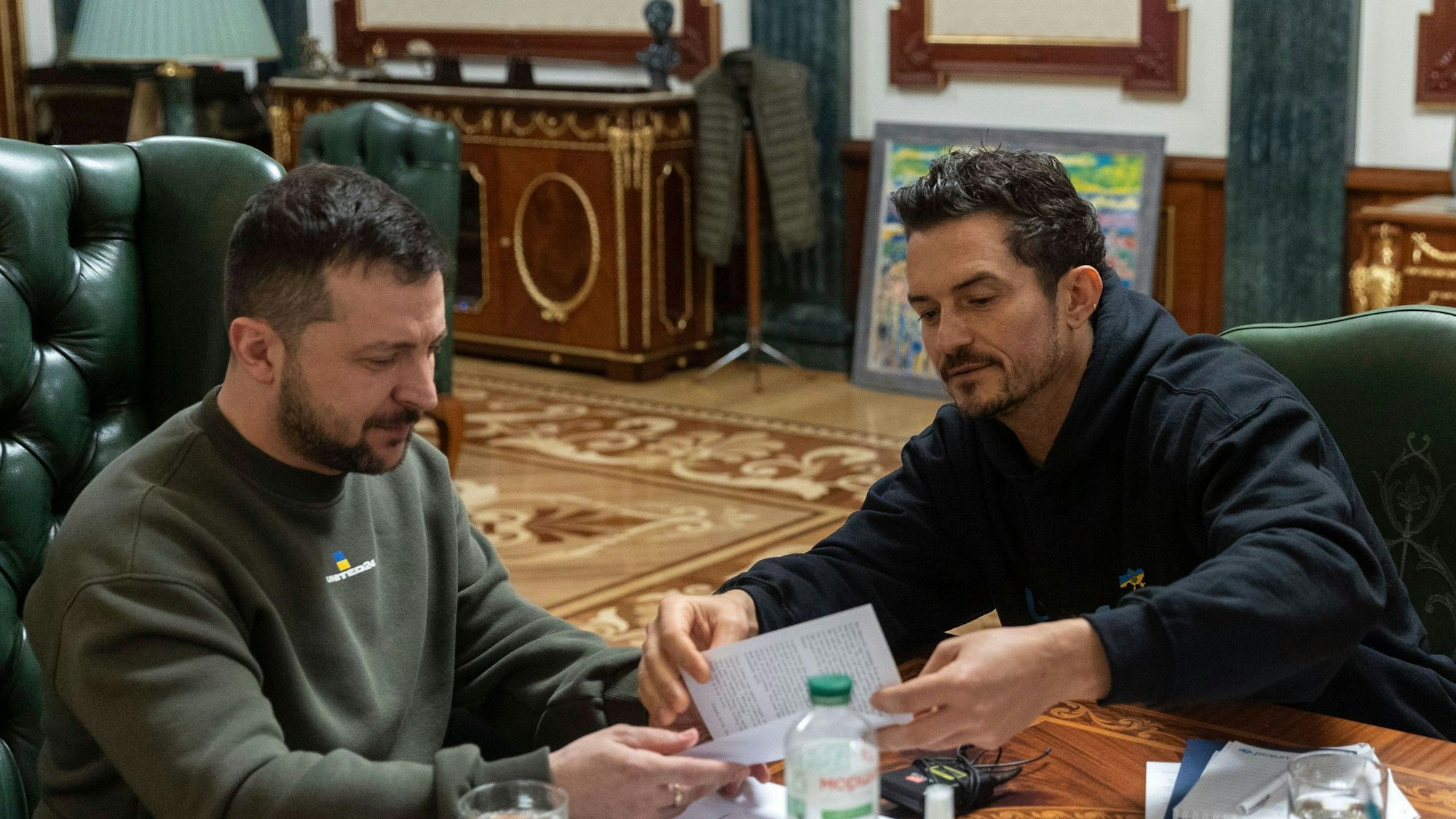 Orlando Bloom hat in Kiew Wolodymyr Selenskyj getroffen.