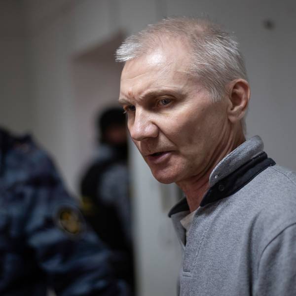 Alexej Moskaljow vor Gericht in Jefremow