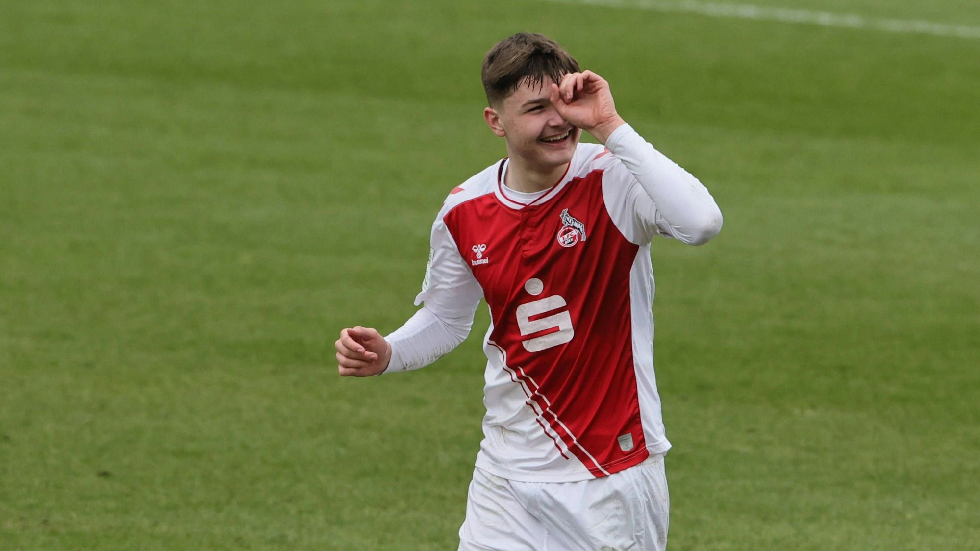 Jaka Cuber Potocnik jubelt nach seinem Tor.