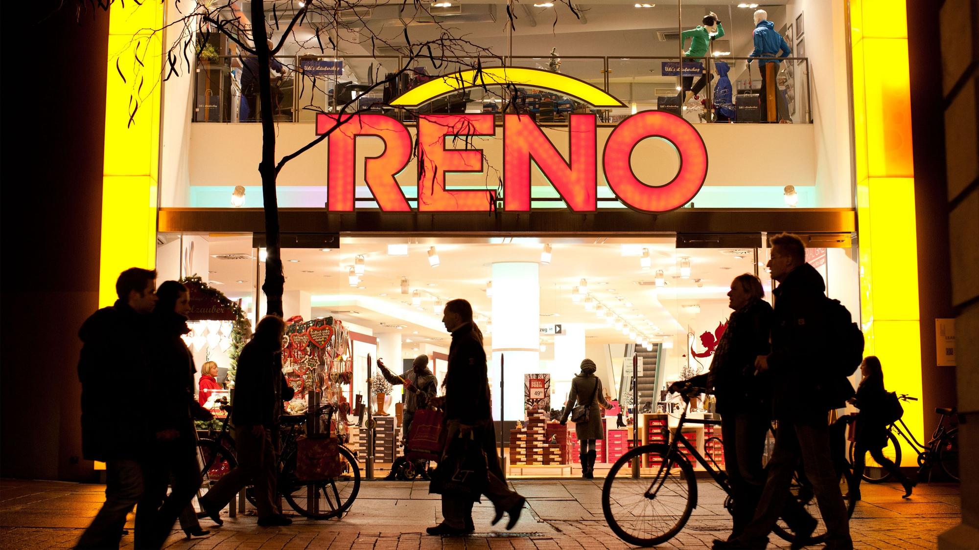 Ein Geschäft des Schuhhändlers Reno, hier der Flagship-Store in Osnabrück. Die Kette hat offenbar Insolvenz angemeldet.