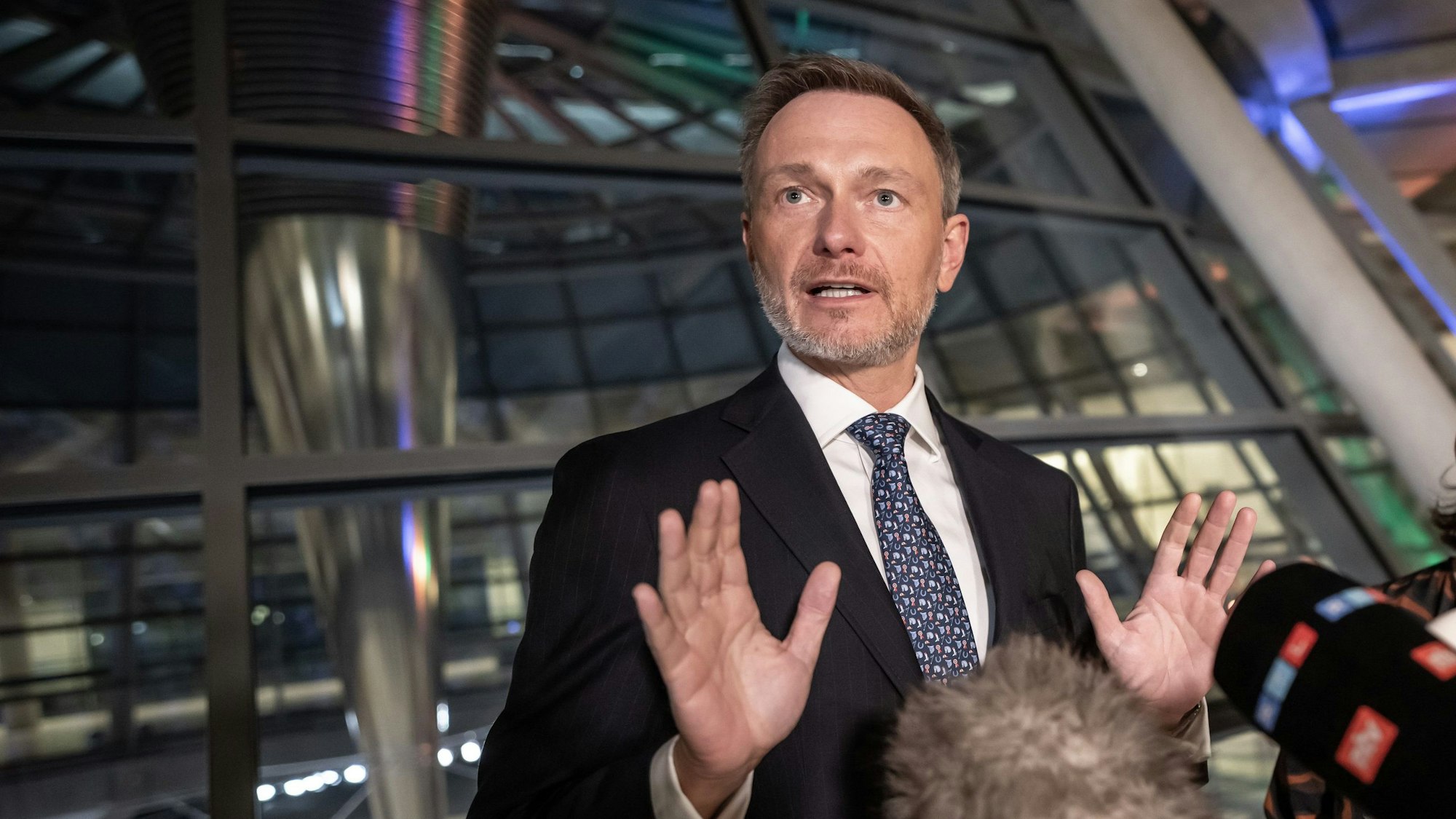 Christian Lindner spricht im Bundestag.