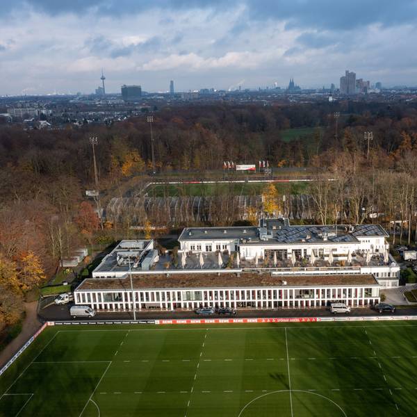 Blick auf das Geißbockheim des 1.FC Köln.