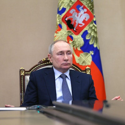 Wladimir Putin am Freitag im Kreml. Ein armenischer Regierungspolitiker hat den russischen Präsidenten nun vor einer Verhaftung gewarnt, sollte er in das Land reisen.