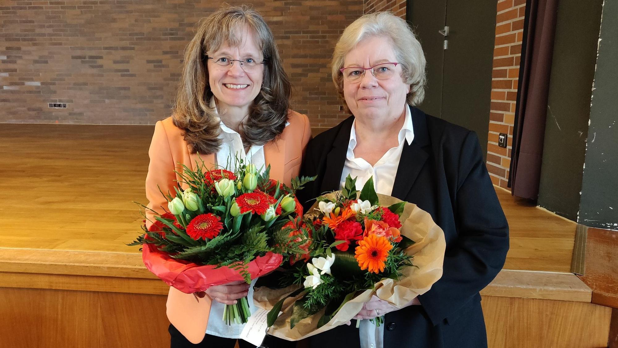Kämmerinnen in Burscheid: Ulrike Detering (l.) und Helga Lagotzky