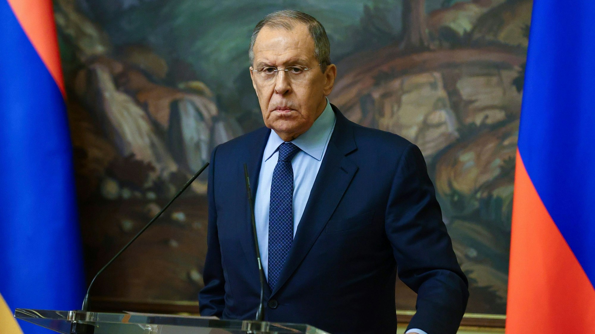 Sergej Lawrow, Außenminister von Russland, will eine Debatte in New York leiten. (Archivbild)