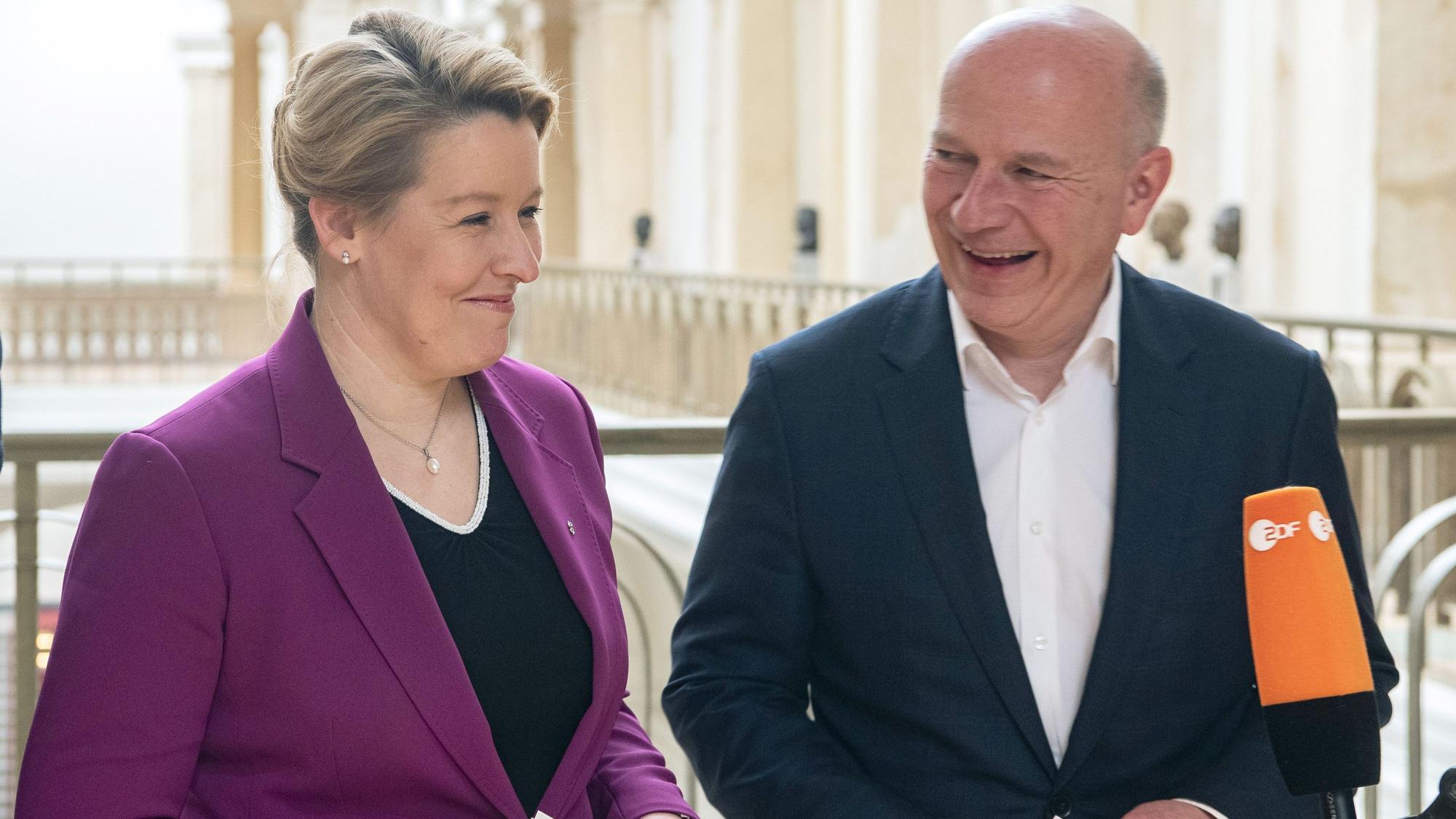 Franziska Giffey (SPD) und Kai Wegner (CDU)