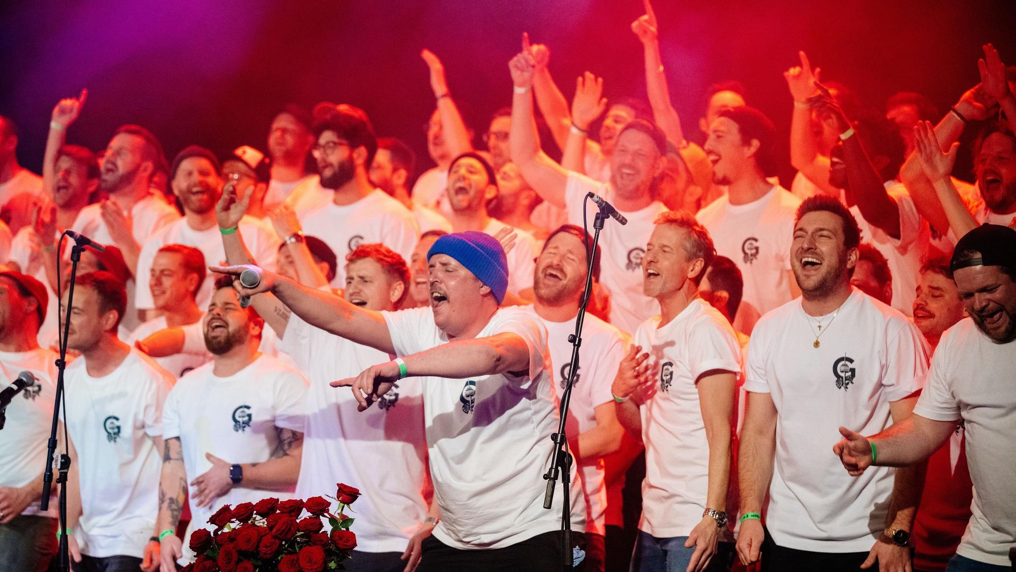 Stimmgewaltiger Männerchor: Bei den „Grüngürtelrosen“ geht es um die gemeinsame Freude am Singen.